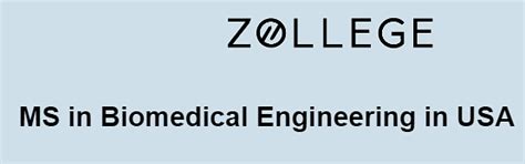 MS in Biomedical Engineering in USA: Universities, Admission ...