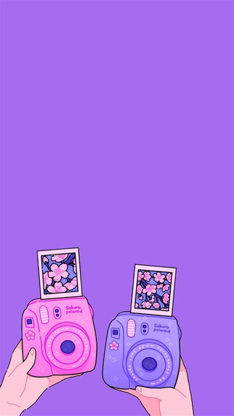 Wallpaper Purple Cute