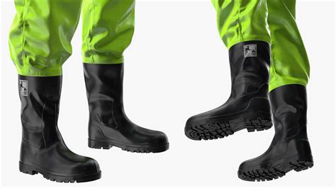 3D Heavy Duty Chemical Protective Suit Green Rigged model | 3D Molier ...