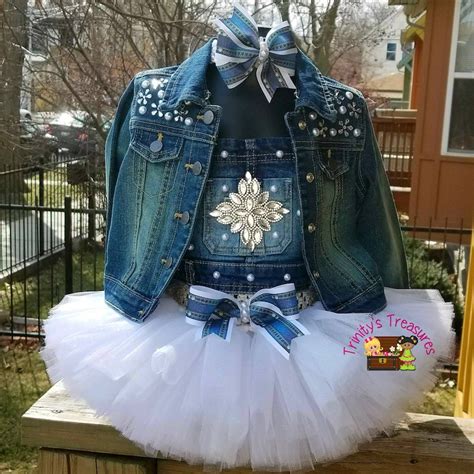Buy Denim Birthday Outfit Overall Tutu Diamonds & Pearls Outfit Online ...