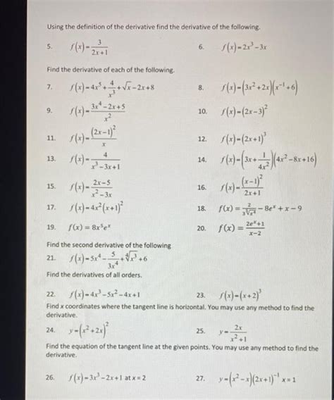 Finding Derivative Using Definition Fractions 的图像结果