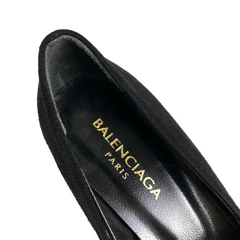 balenciaga ayakkabi siyah suet stiletto square knife