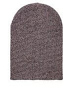 Hat Attack Sparkle Beanie in Black & Mauve | REVOLVE