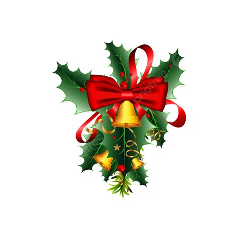 Christmas Green Leaves Decoration Elements, Christmas Green, Decoration ...