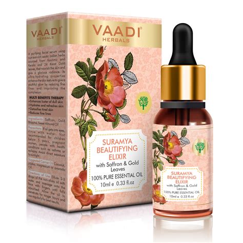 Suramya Beautifying Elixr (Pure Mix of Saffron, 24k Gold Leaves & Swee ...
