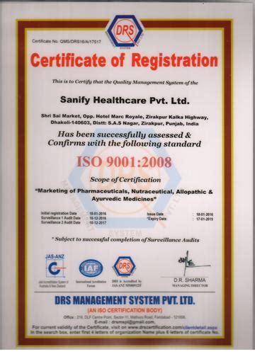 Sanify Healthcare Private Limited - Manufacturer from JLPL Industrial ...