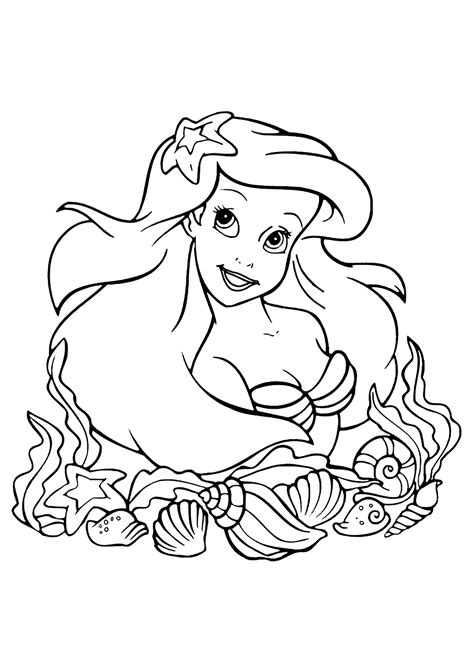Ariel The Little Mermaid Coloring Pages Free Printable/totodile ...