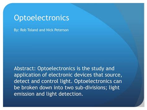 Image result for Optoelectronics Function
