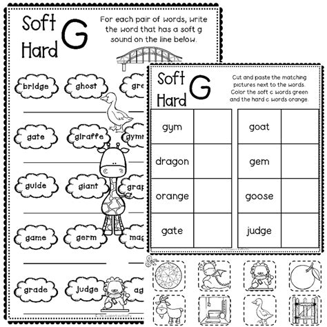 Soft C And G Worksheets - Free Worksheets Printable
