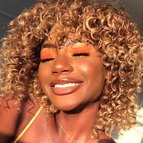 Short Curly Afro Wig with Bangs Afro Kinky Curly Wigs for Black Women ...