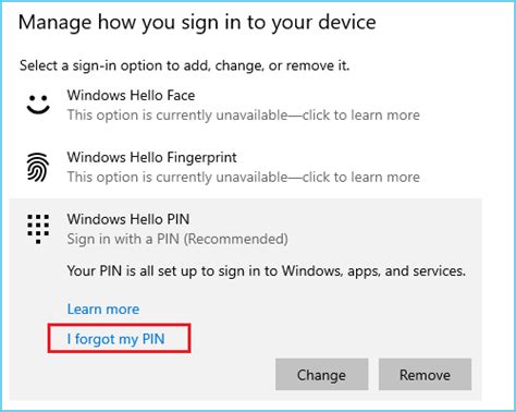 Image result for Windows Hello Pin Problems