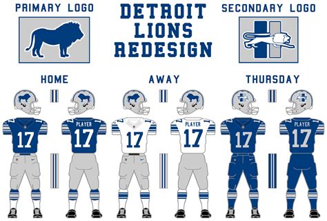 Uni Watch contest results -- How you would redesign the Detroit Lions ...