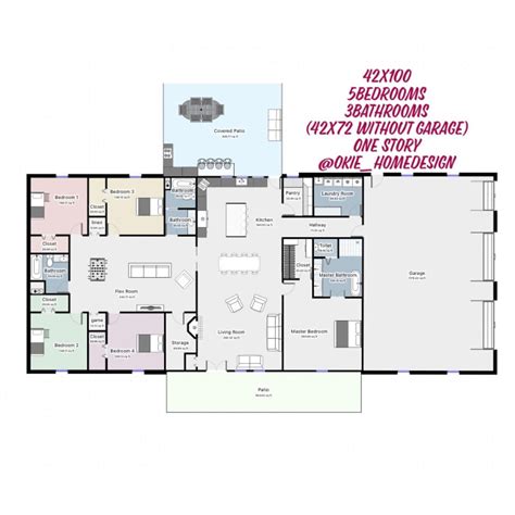 Three Bedroom Apartment Floor Plan