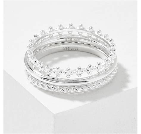 Silver Gallery Sterling Silver Stackable Rings - TSC.ca