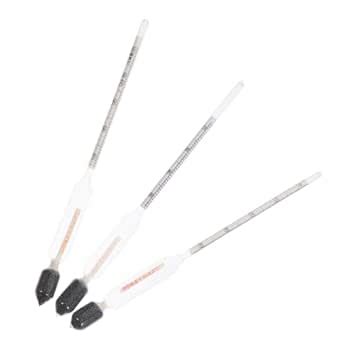 BUGUUYO 3pcs Sugar Meter Maple Syrup Measurement Syrup Hydrometer Wine ...
