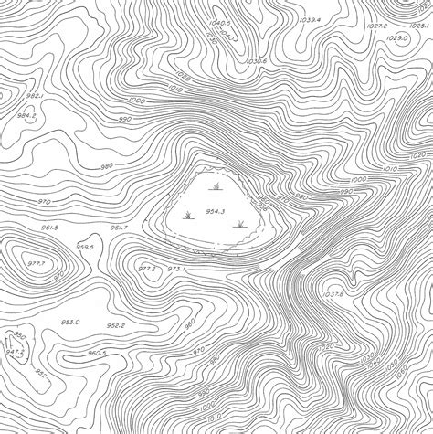 Image result for Contour Lines Map