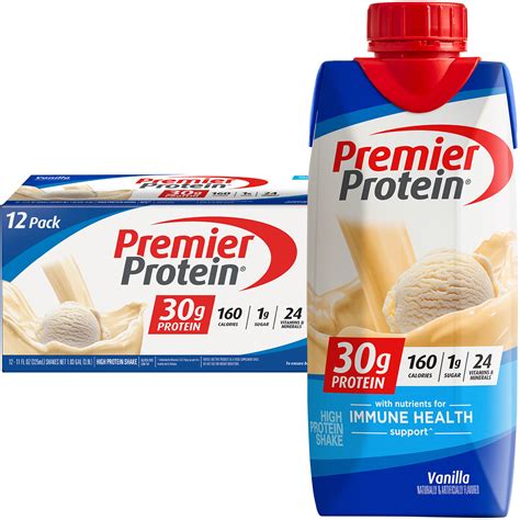 Premier Protein Shake, Vanilla, 30g Protein, 11 fl oz, 12 Ct - Walmart.com