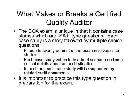 Certified Quality Auditor Certification Overview | PDF