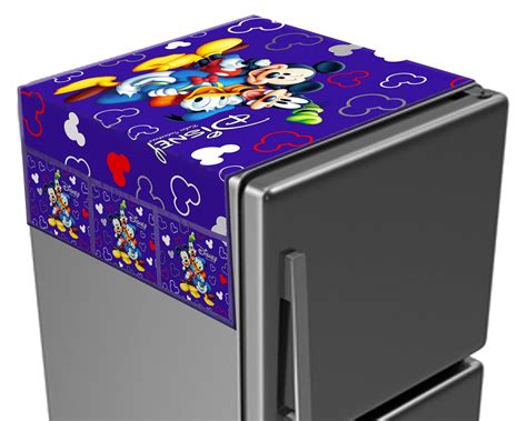 Kuber Industries Disney Mickey Printed Satin Fridge Top Cover, Protect ...