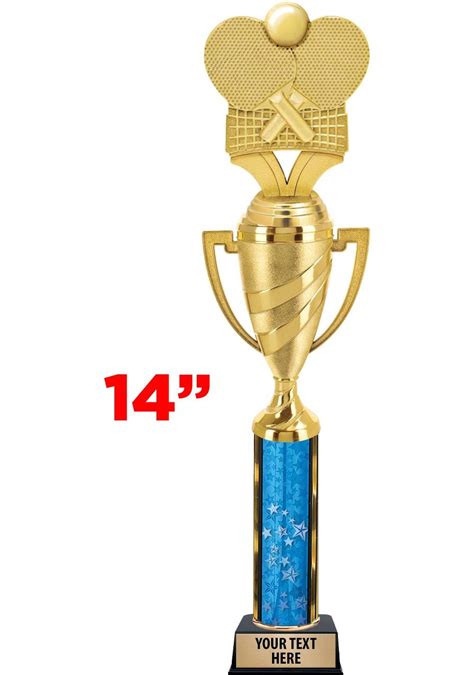 Buy Crown Awards 14" Table Tennis Trophies, Custom Ping Pong Paddles ...