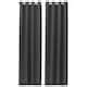 GINSTMOTT curtains, 1 pair, dark grey/with eyelets, 145x250 cm (57x98 ...