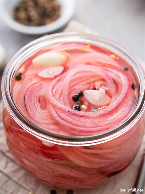 Pickled Red Onions {Quick and Easy Recipe!} - Belly Full