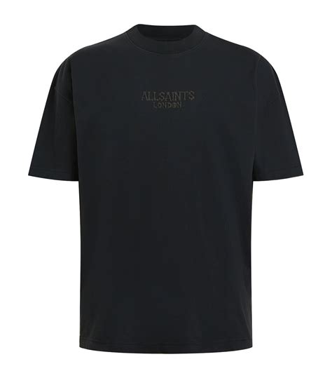 All Saints Organic Cotton Bones Logo T-Shirt In Black - 19% Off ...