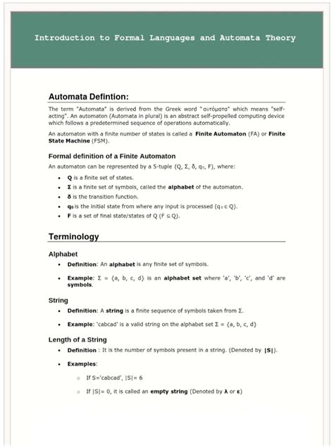 R23-FLAT-UNIT-1: Intro to Formal Languages & Automata Theory Notes ...
