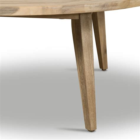 Maximus Outdoor Rounded Coffee Table – Solid Wood & Durable | The Leaf ...
