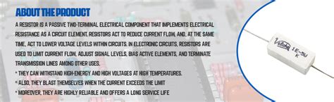 100 Ohm (Ω) 5 Watt Fusible Ceramic Cement Power Resistor Pack of 25pcs ...