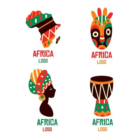Modello di raccolta logo Africa | Vettore Gratis