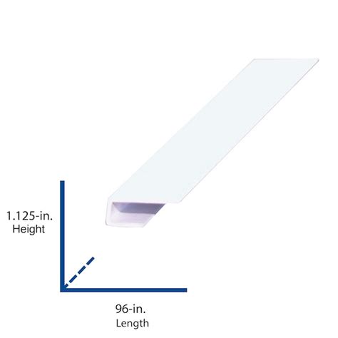 1.25-in x 8-ft White Unfinished Plastic T CAP End Cap Wall Panel ...