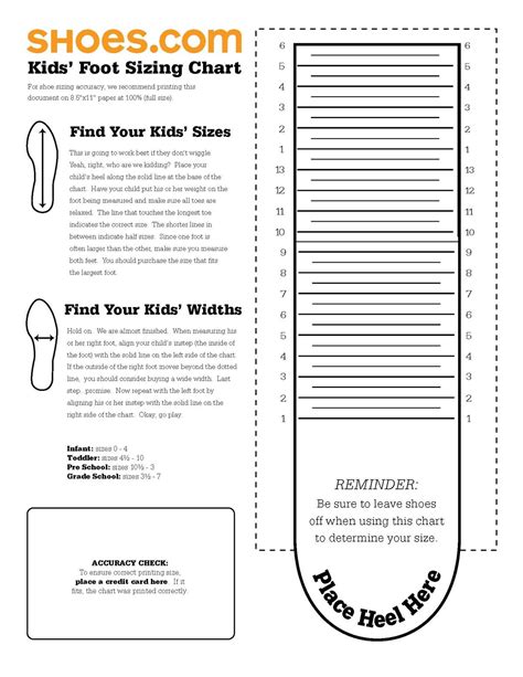 Kids shoe size measure chart | Babys and Kiddos | Pinterest | Kid, Shoes and Charts