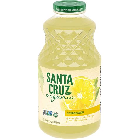 Santa Cruz Organic Lemonade, 32 Ounce Bottle - BrickSeek