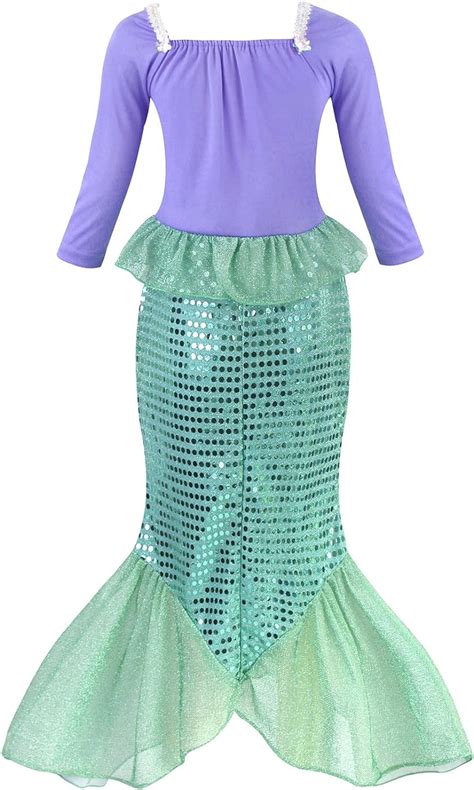 Buy HenzWorld Princess Mermaid Costume Dress up Clothes for Girls ...