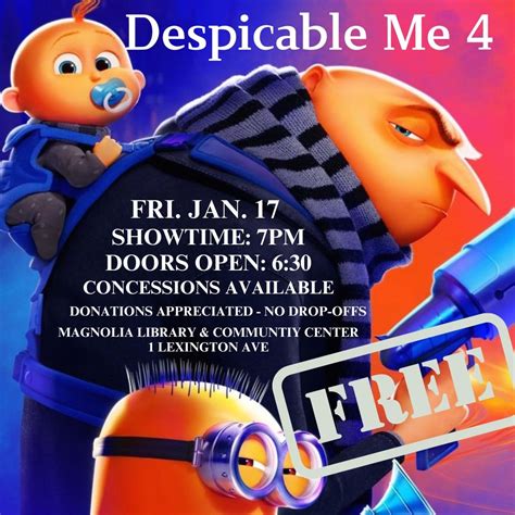 Despicable Me 4 Movie Night (free), 1 Lexington Ave, Gloucester, MA ...