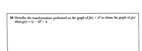 Solved 26 ﻿Describe the transformations performed on the | Chegg.com
