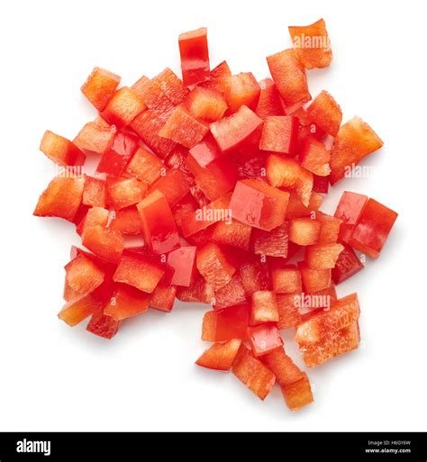 Chopped red bell peppers hi-res stock photography and images - Alamy
