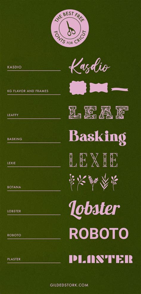 Free Cricut Fonts 3 Cricut Fonts That Work With Any Project