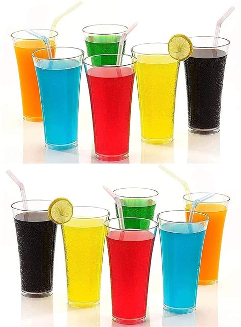 Buy Limbjal® Plastic Transparent Glass Set, ABS Poly Carbonate ...