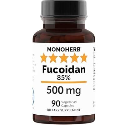 Buy MONOHERB Fucoidan 85% 500 mg - 90 Capsules at Ubuy India