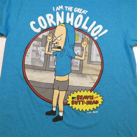 MTV BEAVIS AND BUTT-HEAD CORNHOLIO Mike Judge TEE T S… - Gem