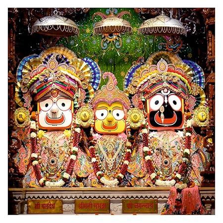 Dev Creation Jagannath Ji Baba Lord Wall Poster for Pooja, Living, Kids ...