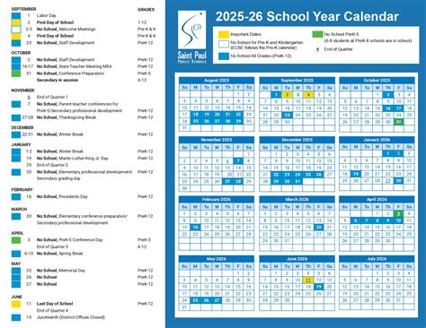 Saint Paul Public Schools 25-26 Calendar revised [pdf] - EduCounty