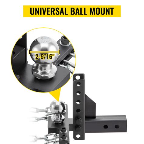 VEVOR Weight Distribution Hitch, 1400 lb Tongue Capacity Load Leveling ...