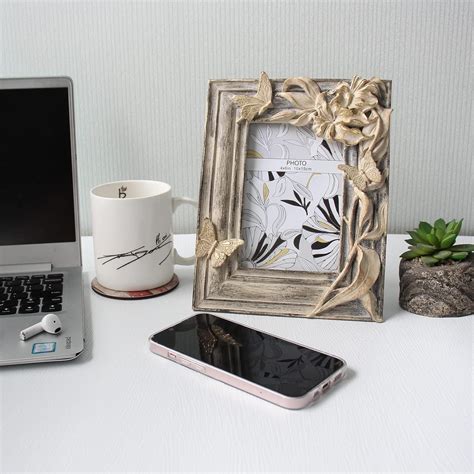 Buy 4x6 Antique picture frame,Gold & Brown Distressed Rustic Farmhouse ...