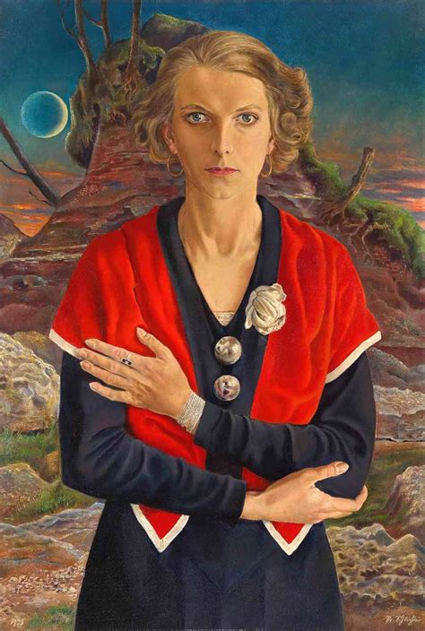 Lady With Red Scarf (Speedy With The Moon) - Rudolf Schlichter ...
