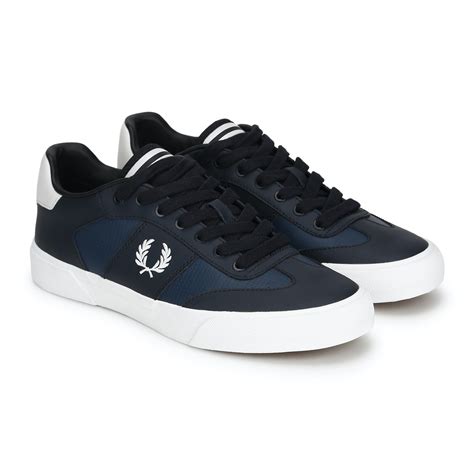 Buy Fred Perry Men Navy Clay Perf Leather Shoes Online - 681167 | The ...