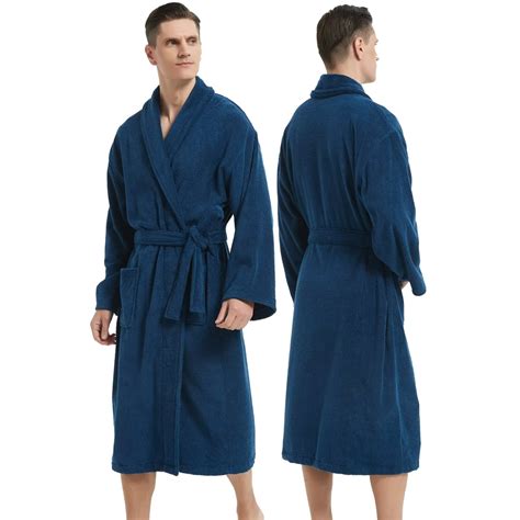 Bathrobe for Men-Classic Towels Bathrobe for men, Cotton Terry Cloth ...