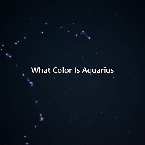 What Color Is Aquarius - colorscombo.com